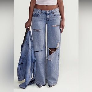 low-rise, baggy fit with a new addition-- flap pockets